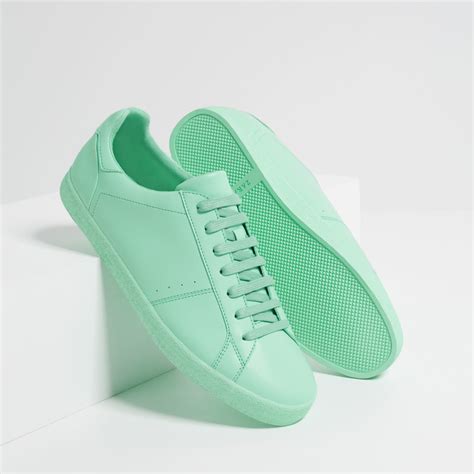 mint green shoes for men.